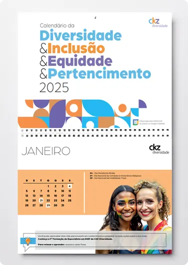Imagem representando o calendário da CKZ Diversidade