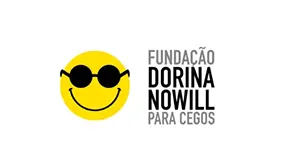 Imagem da logo da Fundação Dorina Nowill para Cegos que apoia o Super Fórum